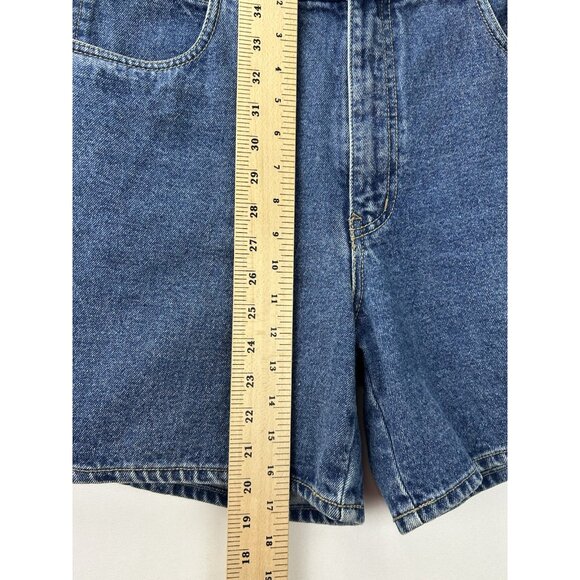 Vintage 80s/90s Lawman Jeans Size 13 High-Waisted Denim Shorts Blue Western - Picture 6 of 11